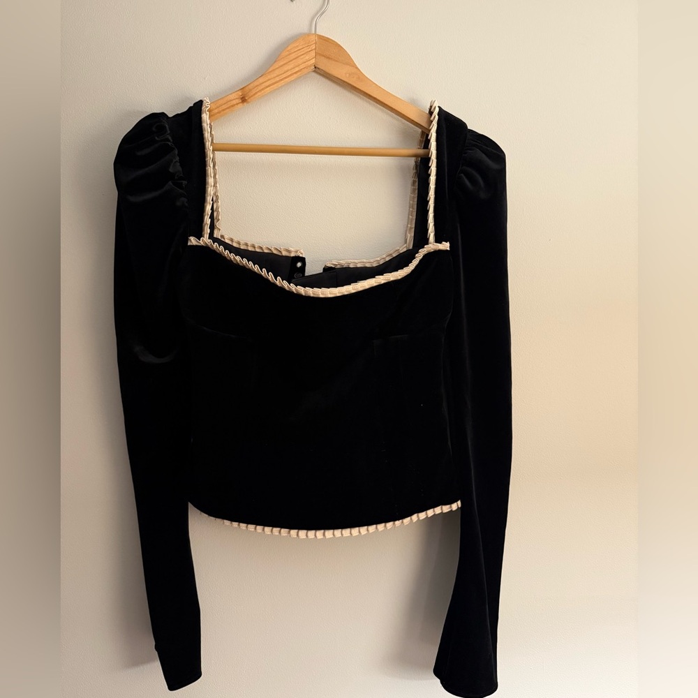 House of CB NOA Black Velvet Corset - Picture 10 of 11